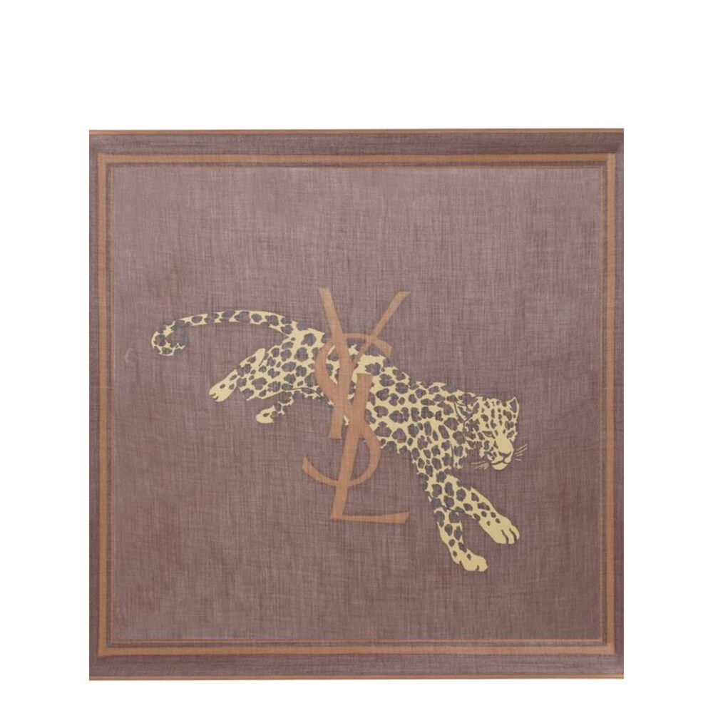 Saint Laurent Women Printed Wool Foulard - Picture 3 of 4